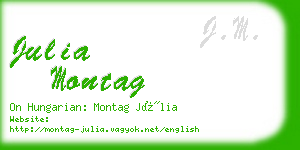 julia montag business card